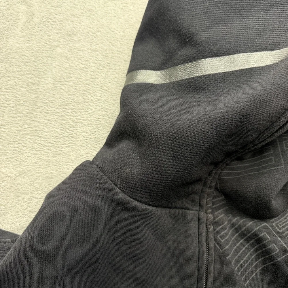 Vintage 2009 Air Jordan Space Jam 11 Reversible Zip Up Hoodie Size Large